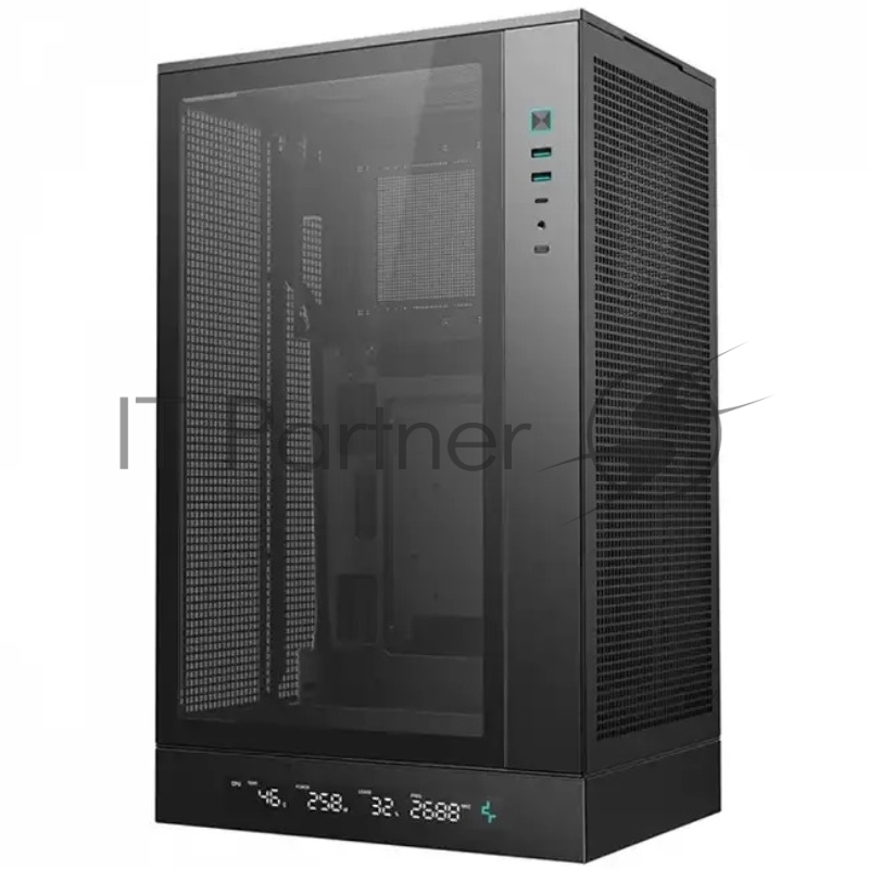 Корпус MiniTower Deepcool CH270 black (Mini-ITX, без БП, 2*Type A+USB Type-C) (R-CH270-BKNDM0-G-1)