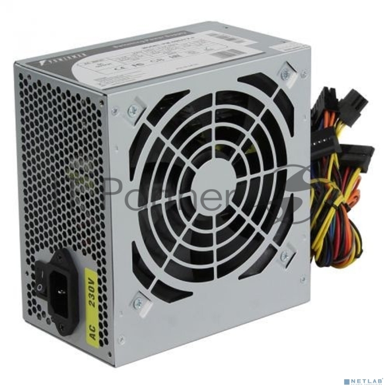 Блок питания PowerMan PM-500ATX-F, 500Вт, 120мм, серый