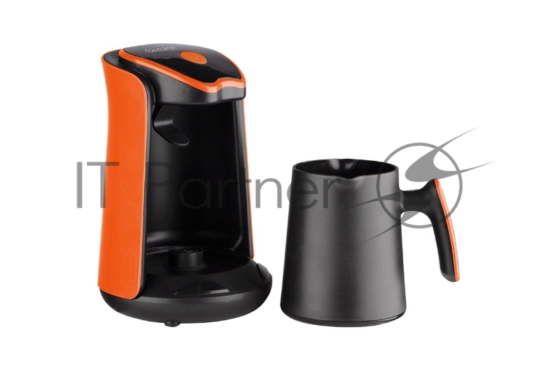 Эл.турка Energy EN-251T стекло,0,3л, 600Вт черн./оранж. автоотключение 107707