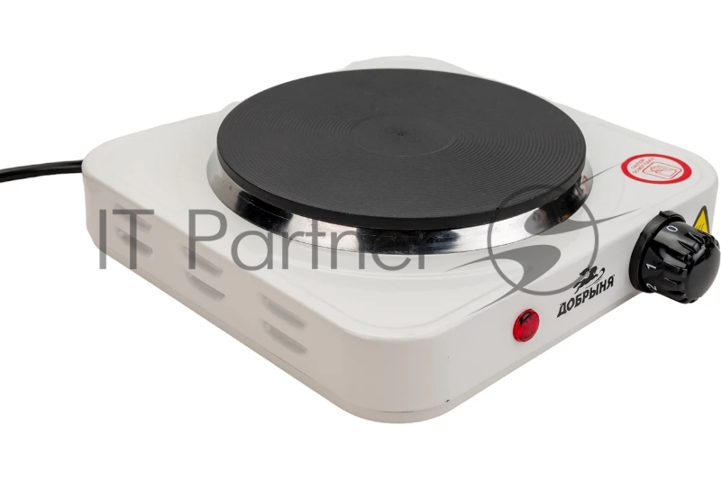 Эл.плитка Добрыня DO-2206W белая, 1конф.1,0кВт,чугун