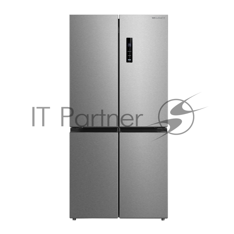 Холодильник WILLMARK MDC-770IX (570л,4дв.,Cross door,инв.компр.,Total NoFrost,LEDдисп.,A++,Inox)
