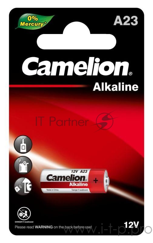 Батарейки Camelion LR23A BL-1 Mercury Free (A23-BP1, батарейка,12В)