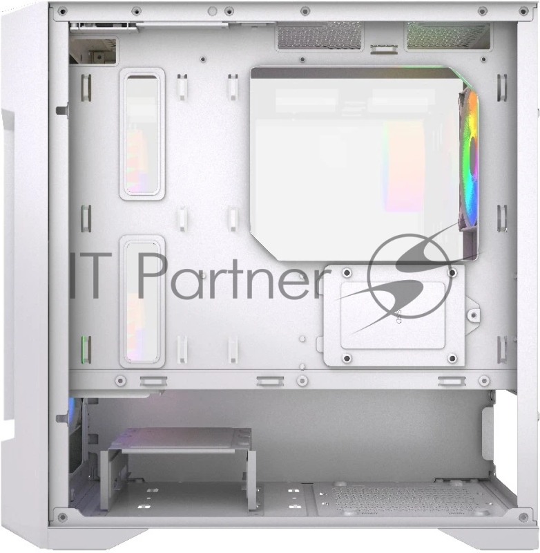 Корпус Powercase Mistral Micro X3W ARGB, Tempered Glass, 3x 120mm ARGB PWM Fan, белый, mATX (CMMXW-A3)