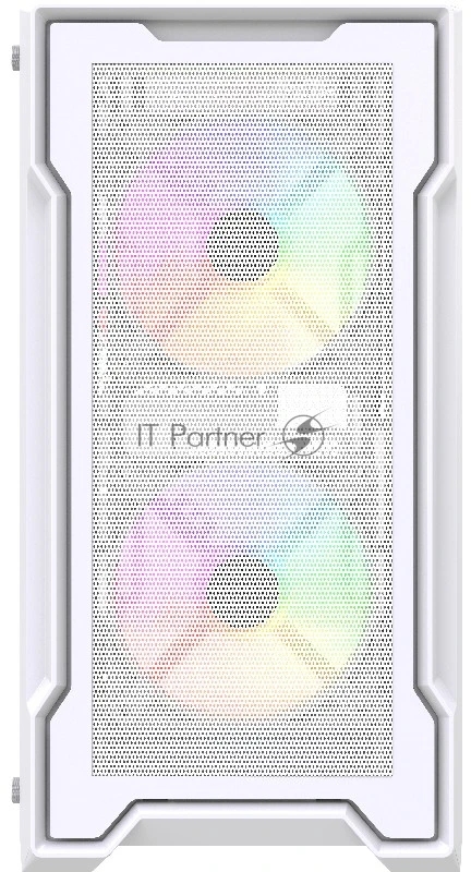 Корпус Powercase Mistral Micro X3W ARGB, Tempered Glass, 3x 120mm ARGB PWM Fan, белый, mATX (CMMXW-A3)