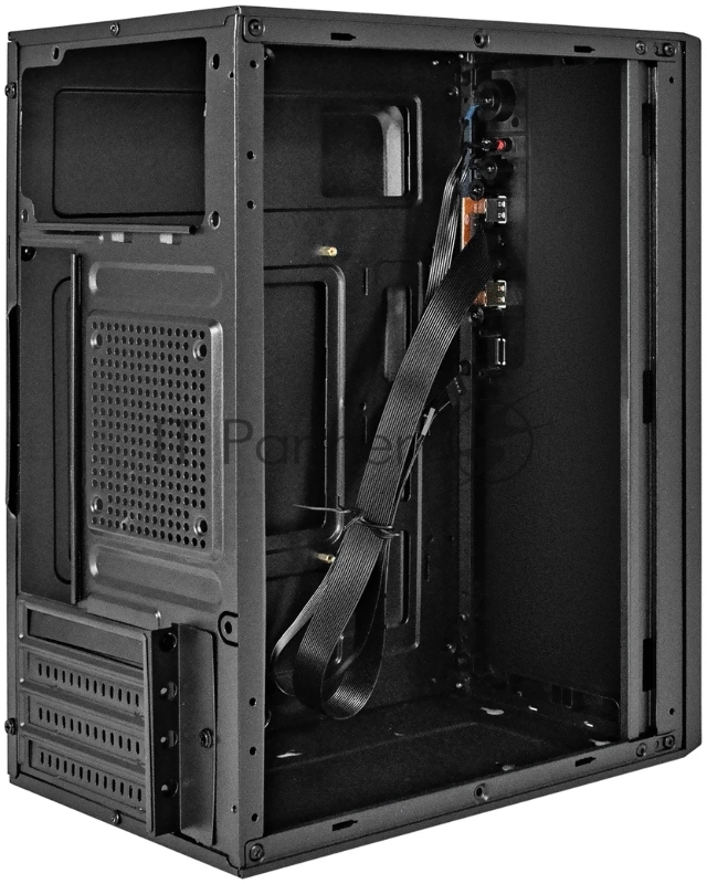 Корпус Minitower ExeGate BAA-308-UNS500 (mATX, БП UNS500 с вент. 12см, 2*USB, HD Audio, черный)