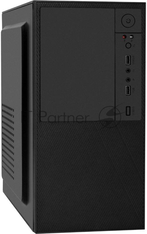 Корпус Minitower ExeGate BAA-308-UNS400 (mATX, БП UNS400 с вент. 12см, 2*USB, HD Audio, черный)