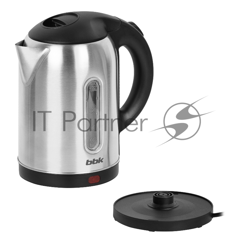 Чайник электрический BBK EK1815S черный/нержавеющая сталь