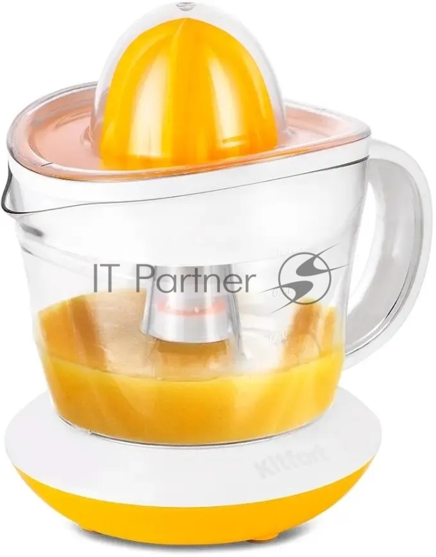 Соковыжималка цитрусовая Kitfort КТ-1148-1 25Вт рез.сок.:700мл. белый/желтый