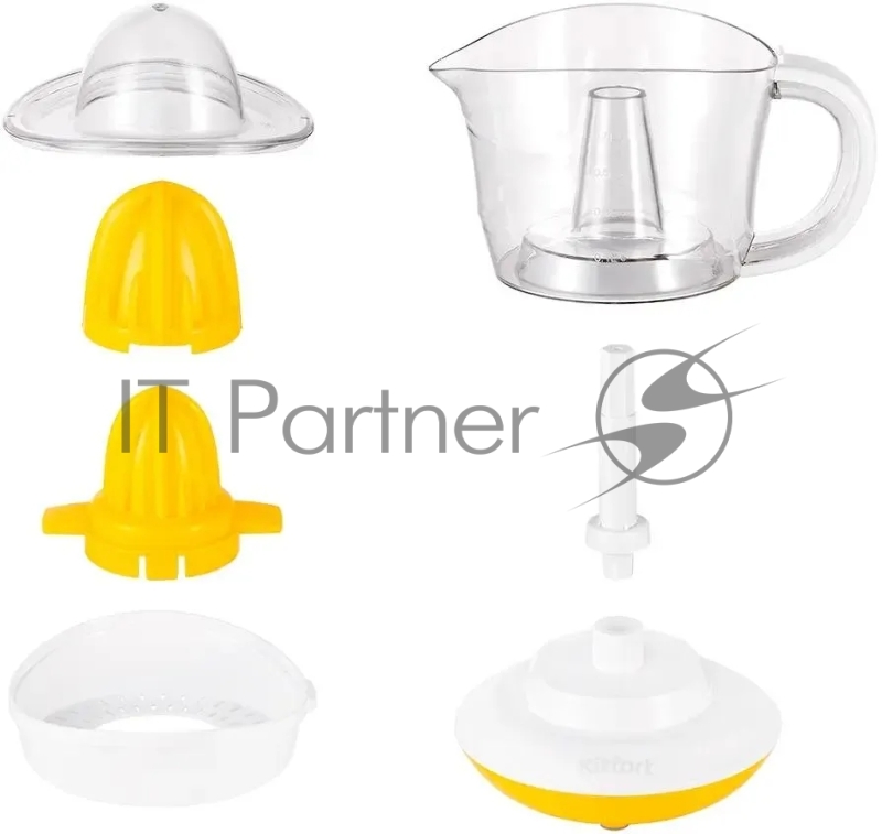 Соковыжималка цитрусовая Kitfort КТ-1148-1 25Вт рез.сок.:700мл. белый/желтый