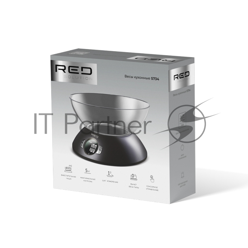 Весы кухонные электронные Red Solution S734 макс.вес:5кг черный