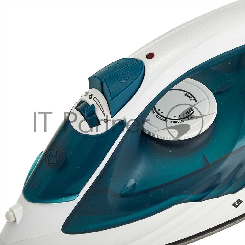 Утюг DELTA DL-153 белый с бирюзовым