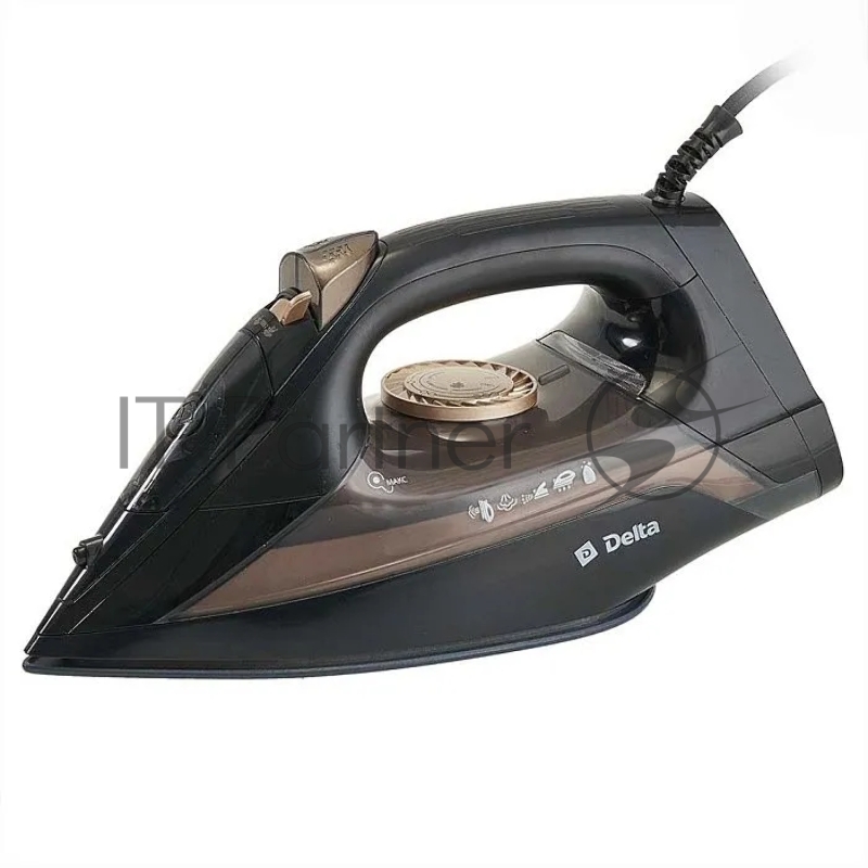 Утюг DELTA DL-152 черный с золотым