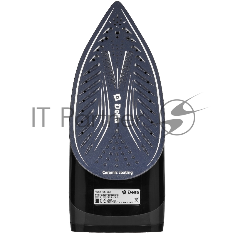 Утюг DELTA DL-152 черный с золотым