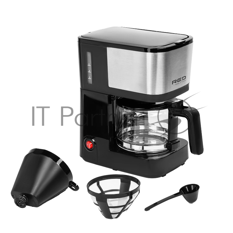 Кофеварка капельная Red Solution CM1534 600Вт черный/серебристый