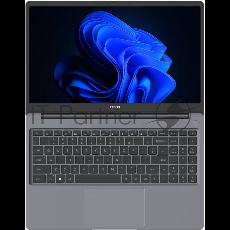 Ноутбук Tecno MegaBook K15SRA Core i5 13420H 16Gb SSD512Gb Intel UHD Graphics 15.6 IPS WUXGA (1920x1200) Windows 11 Home grey WiFi BT Cam 6060mAh (71003300512)