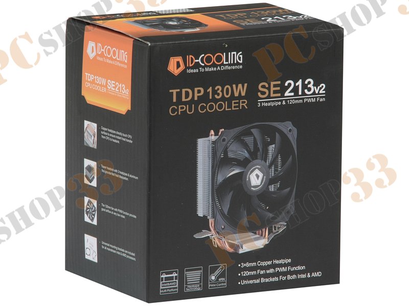 Кулер для процессора Socket775/115x/AM2/AM3/FM1/FM2 ID-Cooling SE 213V2