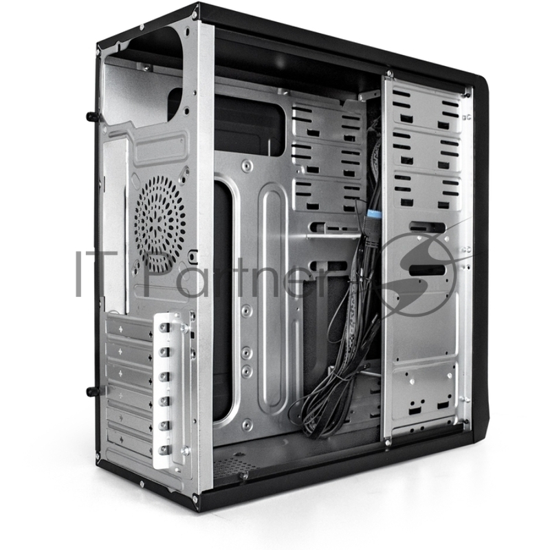 Корпус Miditower ExeGate CP-603UB-UNS350 (ATX, БП UNS350 с вент. 12см, 2*USB, аудио, черный)