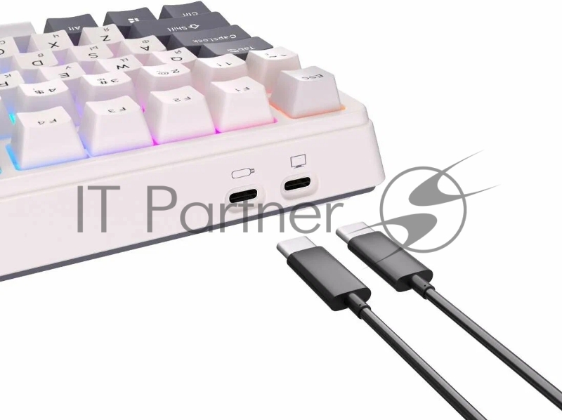 Клавиатура Royal Kludge RK-H81 White Night USB/2.4 GHz/Bluetоoth, RGB, Hot Swap, Blue switch