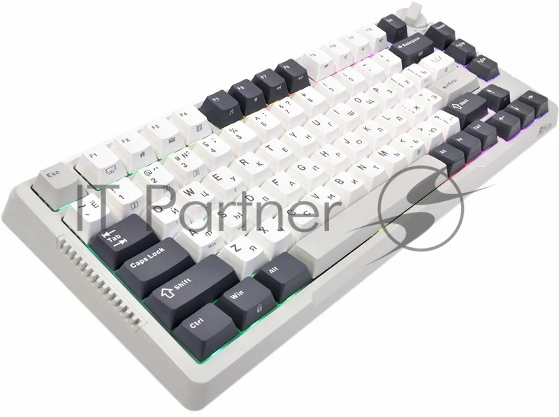 Клавиатура Royal Kludge RK-H81 White Night USB/2.4 GHz/Bluetоoth, RGB, Hot Swap, Blue switch