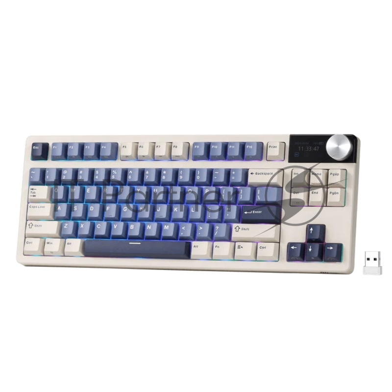 Клавиатура Royal Kludge RK S85 Horizon Blue USB/2.4 GHz/Bluetоoth, RGB, Hot Swap, Cloud switch