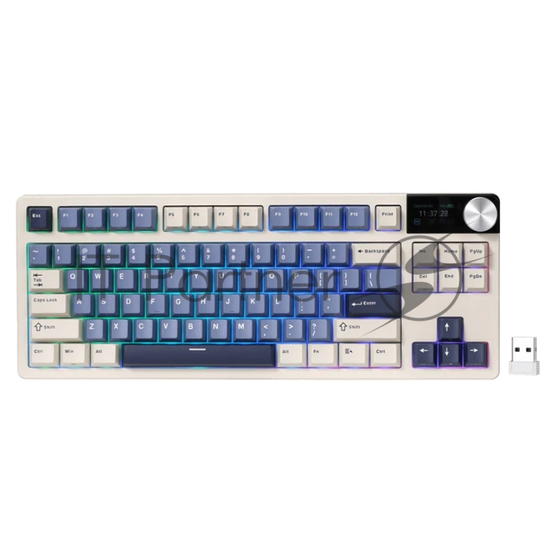 Клавиатура Royal Kludge RK S85 Horizon Blue USB/2.4 GHz/Bluetоoth, RGB, Hot Swap, Cloud switch
