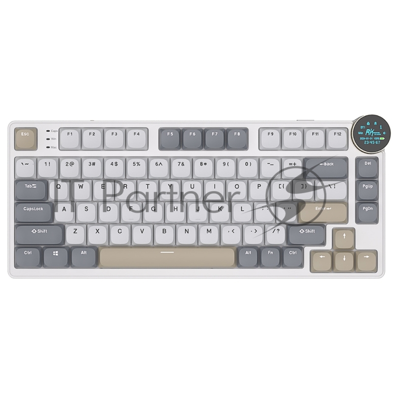 Клавиатура Royal Kludge RK N80 Pearly Dawn USB/2.4 GHz/Bluetоoth, RGB, Hot Swap, Red switch