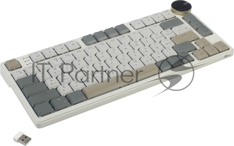 Клавиатура Royal Kludge RK N80 Pearly Dawn USB/2.4 GHz/Bluetоoth, RGB, Hot Swap, Brown switch