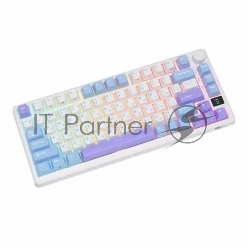 Клавиатура Royal Kludge RK-M75 Taro milk USB/2.4 GHz/Bluetоoth, RGB, Hot Swap, Brown switch