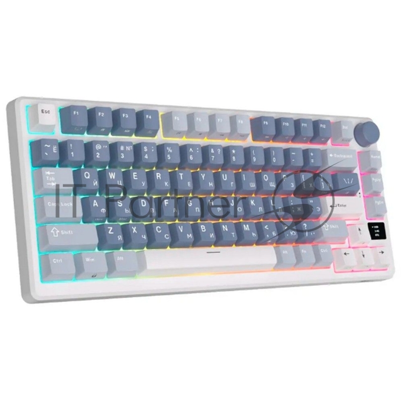 Клавиатура Royal Kludge RK-M75 Ocean Blue USB/2.4 GHz/Bluetоoth, RGB, Hot Swap, K silver switch