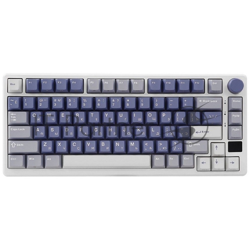 Клавиатура Royal Kludge RK-M75 Ocean Blue USB/2.4 GHz/Bluetоoth, RGB, Hot Swap, K silver switch