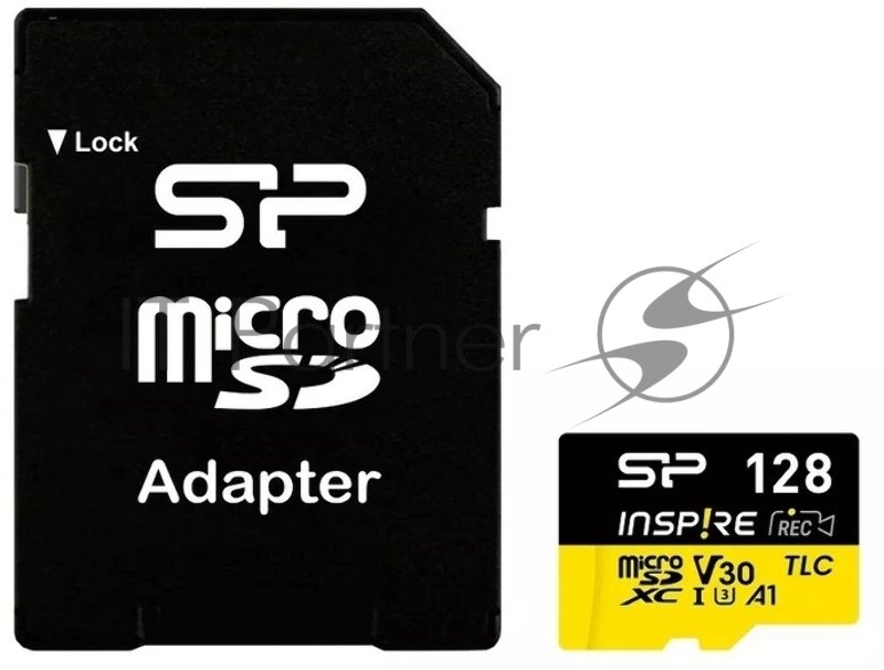 Флеш карта microSDXC 128GB Silicon Power SP128GBSTXLV3V1NSP Elite V30 A1 + adapter
