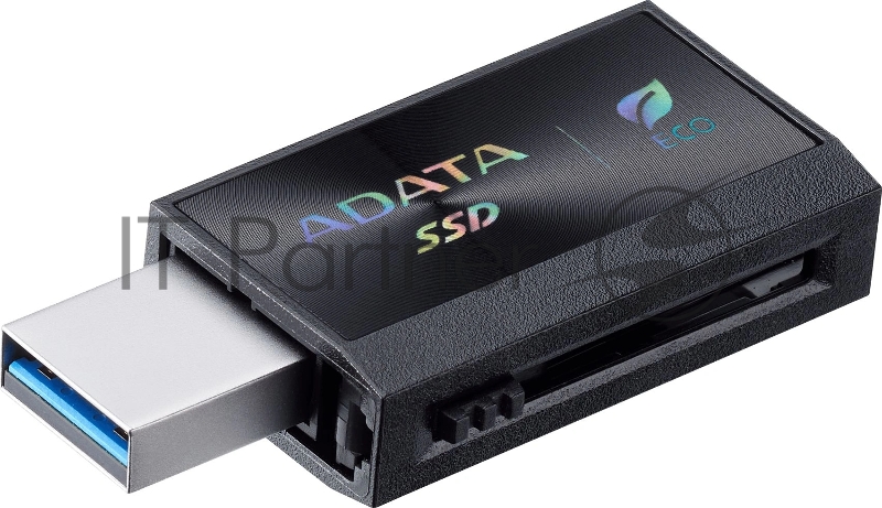 Внешний SSD ADATA External SSD SC730, 1000GB, Type-C, Type-A, USB 3.2 Gen2, R/W 600/600 MB/s, 36.8x23.8x9.7mm, Black (5 лет)