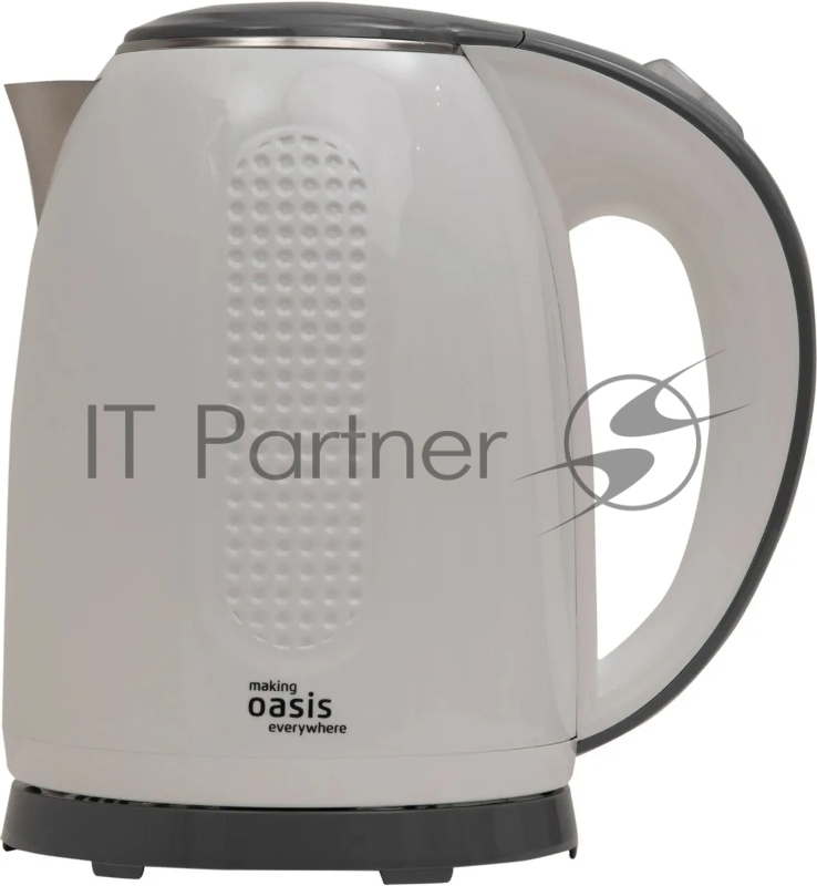 Чайник электрический OASIS K-6SPW белый+серый 1,7л. 2200Вт
