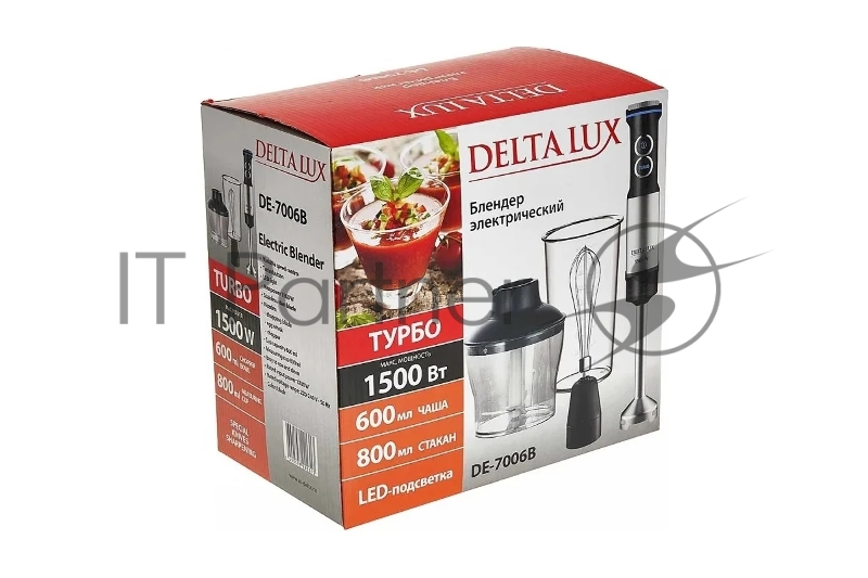 Блендер DELTA LUX DE-7006B черный