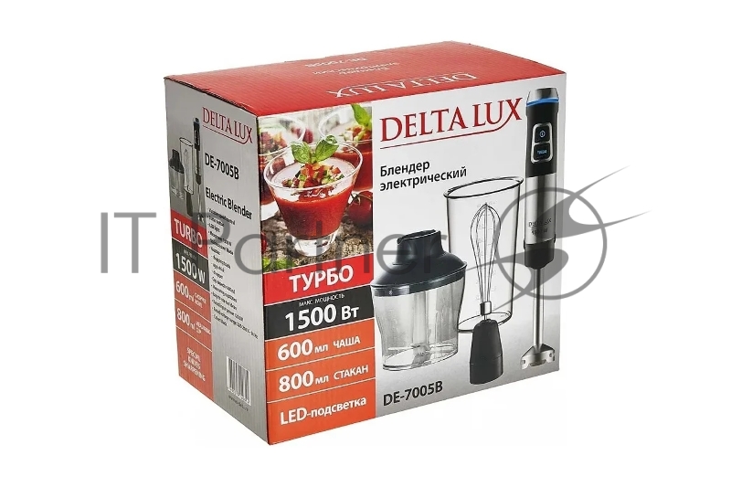 Блендер DELTA LUX DE-7005B черный