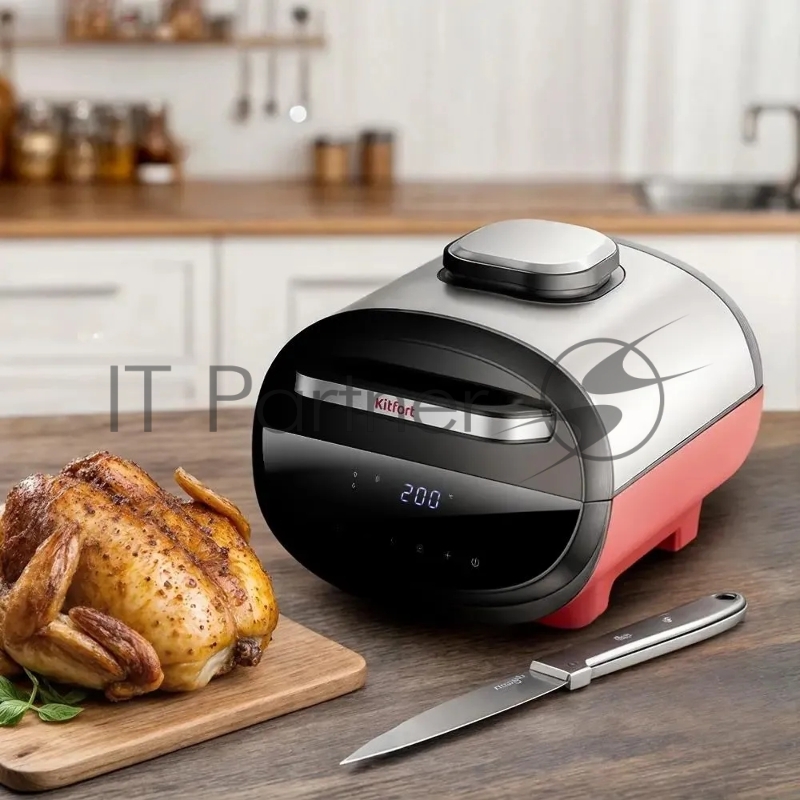 Аэрогриль Kitfort КТ-2295 1700Вт красный/черный