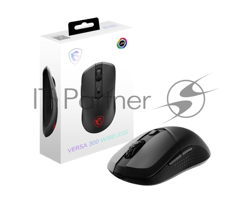Мышь беспроводная MSI VERSA 300 W MS-8ZBD, игровая, радио, оптическая, USB, 8000dpi, черный