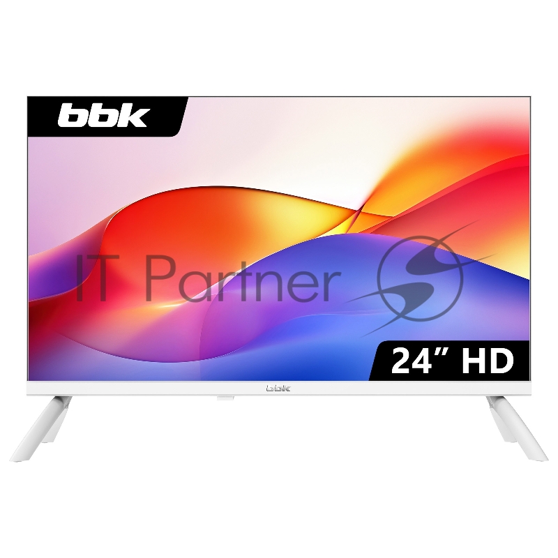 Телевизор LED BBK 24 24LEM-1042/TS2C (W) белый HD 60Hz DVB-T2 DVB-C DVB-S2 USB (RUS)
