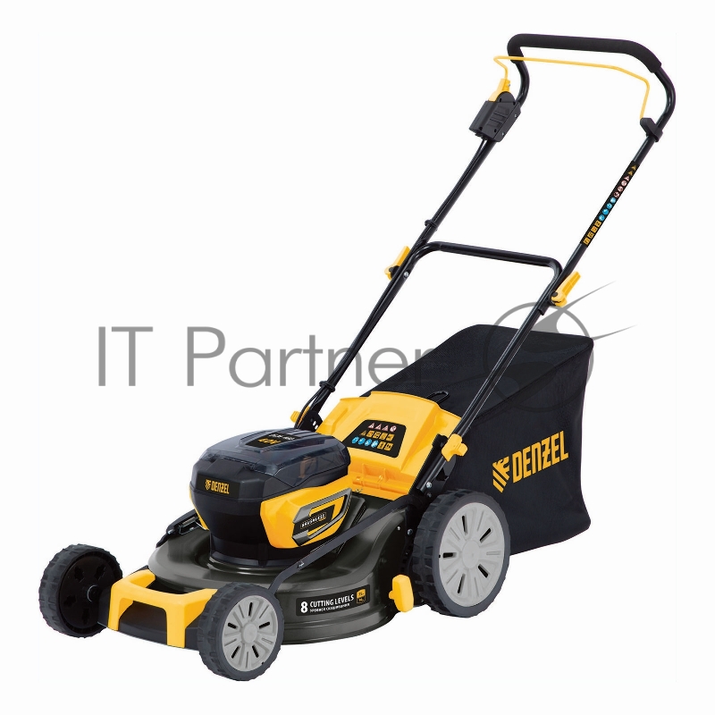 Газонокосилка аккумуляторная бесщет. DLM-460, 460 мм, травосб. 65 л., Li-Ion, 40 В Denzel