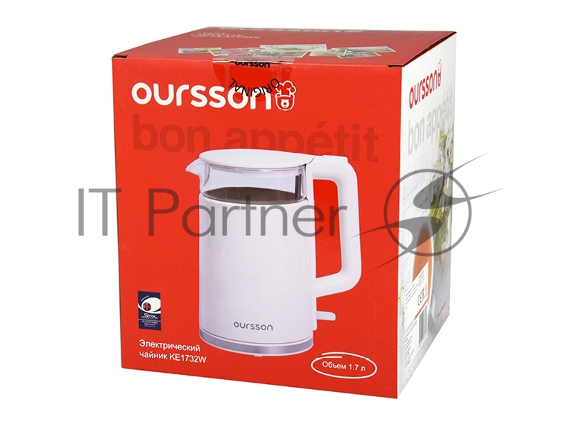 Чайник электрический OURSSON KE1732W/IV