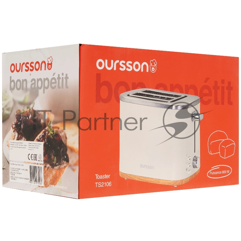 Тостер OURSSON TS2106/IV