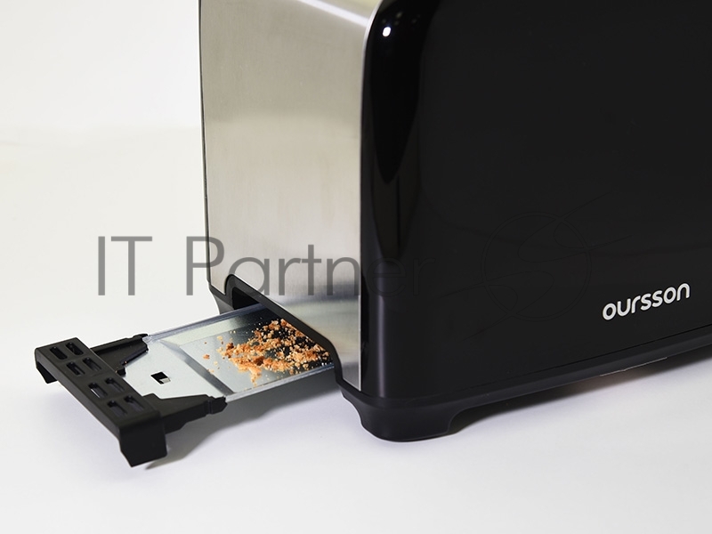 Тостер OURSSON TS2120/BL чёрный, 930 Вт