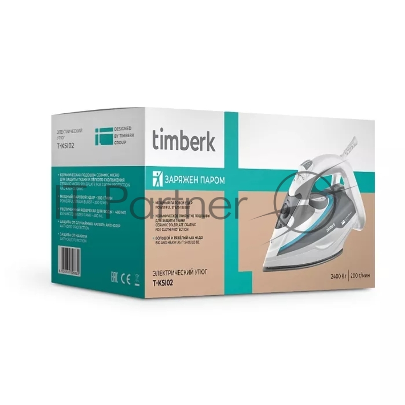 Утюг Timberk T-KSI02 (белый)