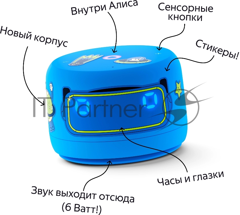 Умная колонка YANDEX YNDX-00026BLU SPEAKER LITE 2 BLUE
