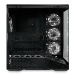 Корпус без блока питания HSPD F711-TGBK-ARGB, Panoramic Full Tower, Black, TG, 0.7 SPCC, 4x120mm ARGB ATX, mATX, mITX 190/420/280mm 2x2.5, 2x3.5, 7xPCI 1xUSB-A 3.0, 1xUSB-C 445x235x475mm