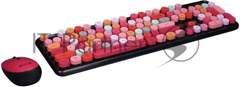 Комплект клавиатура + мышь AULA AC306 Black-Colorful