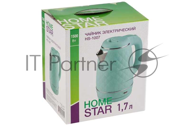 Чайник электрический HOMESTAR HS-1007 зеленый (107007)