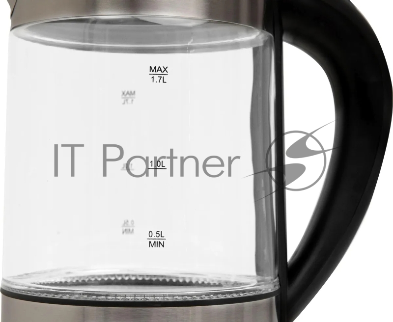 Чайник электрический OASIS K-7GS стальной+черный 1,7л. 2200Вт