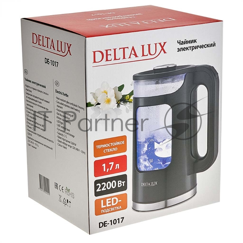 Чайник электрический DELTA LUX DE-1017