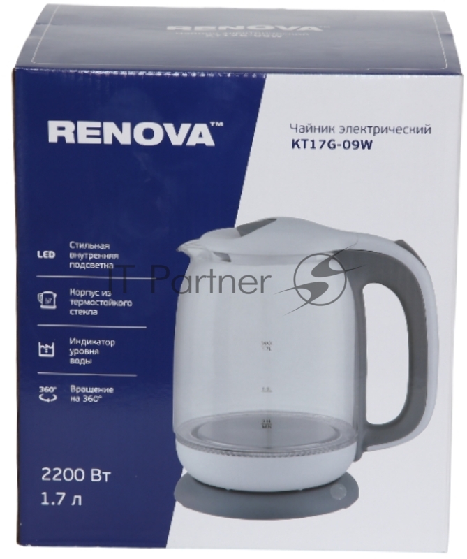 Чайник электрический RENOVА KT17G-09W